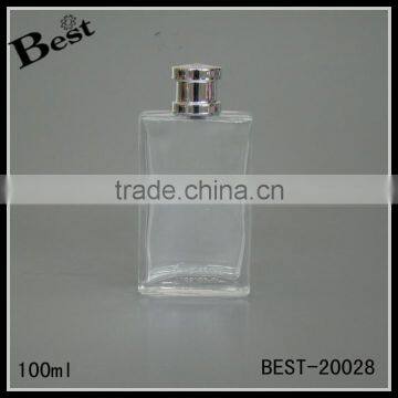 lowest price cosmetic fragrance perfume 100ml glass bottle weight clear crystal square high quality bottle glass china suppliers