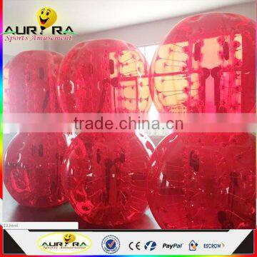 Hot sale PVC inflatable bumper ball soccer bubble for football game can be customizde