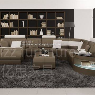2017 Lizz European Style Leather Sofa photo-3
