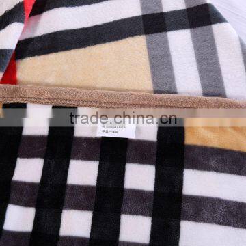 2016 Hot Selling Printed Striped Plaid Flannel Fleece Throw Blanket Made in China photo-5