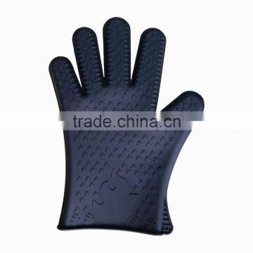 Silicone Oven Glove With Fingers , Microwave Oven Silicone Gloves , Silcone Bbq Glove photo-3