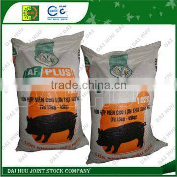 Hot saling animal feed with various color printing PP woven packing sack
