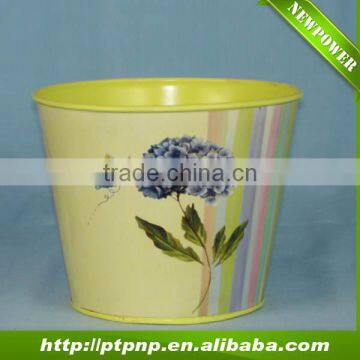 Flower and butterfly design Home and Garden decorative metal flower pot