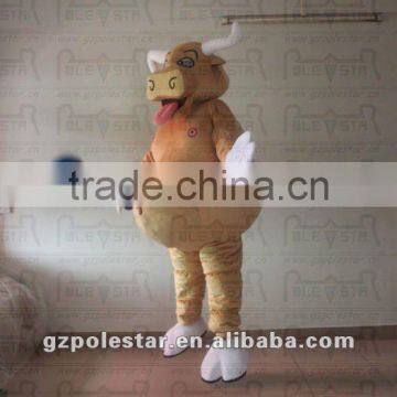 NO.2444 top quality jump cattle mascot costumes