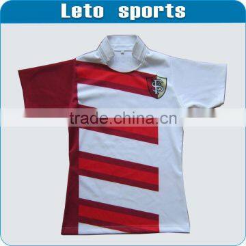 dye sub rugby jersey custom design polyester 2013