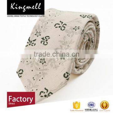 Digital Printing Flowers Custom-made Cotton Men's Ties photo-2