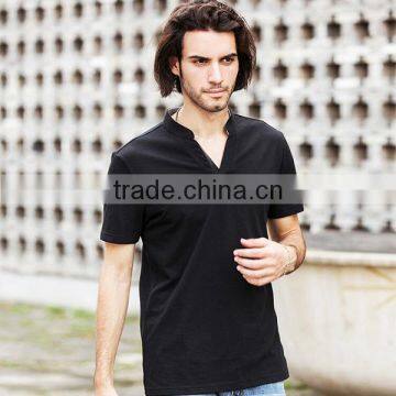2016 Fashion Style Buttonless Free Sample Low Price High Quality Polo Shirt photo-2