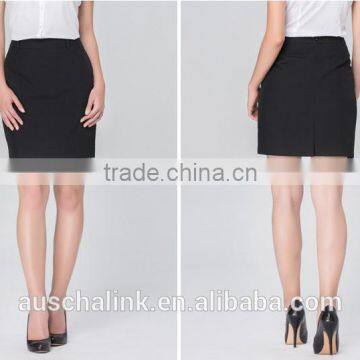 Summer Ladies Custom High Quality Black Office Formal Wear Skirts photo-6