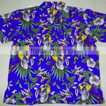 Bright Color Macau Parrot Print Hawaiian Shirts photo-4