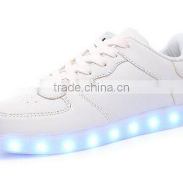 Jinjiang Led Light Usb Charge Shoes Rainbow Flashing Sneakers in Stock photo-4