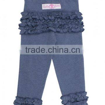 2017 New Arrival Custom Children's Clothing Cotton Clothes Wholesale Icing Pants Boutique Ruffle Baby Girl Pants photo-2