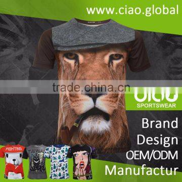 Ciao Sportswear Taiwan Sublimation Printing t Shirt Heat Press Machine for Family