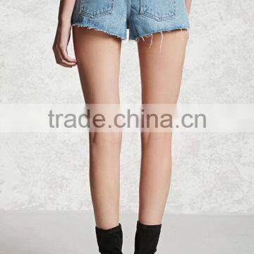 2017 Floral Printing Jeans Shorts High Waisted Denim Shorts Custom photo-4
