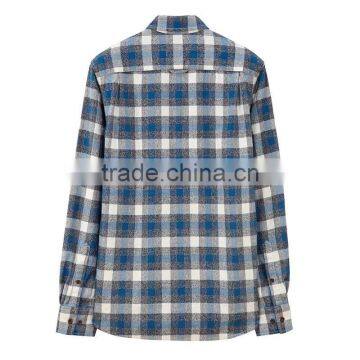 Mens quilted flannel shirt checked long sleeve winter shirt