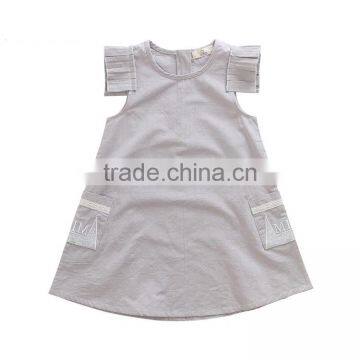 Customize Latest Fashion Casual Designer Little Girls Summer One Piece Dress photo-2