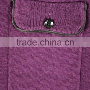 Purple Warm Mens Turtleneck Sweater photo-6