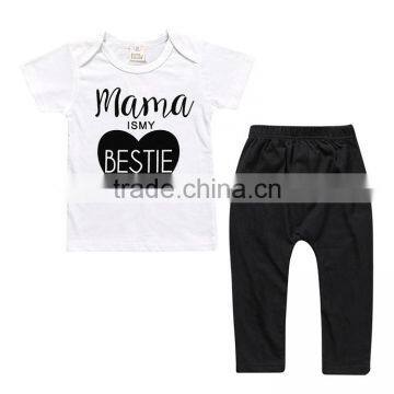 S17548A Wholesale Manufacturer Summer Children Stylish Girl Clothing Set photo-2