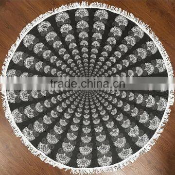 Gigantic Pizza Hamburger Donut Slice Round Beach Pool Home Shower Towel Blanket photo-3