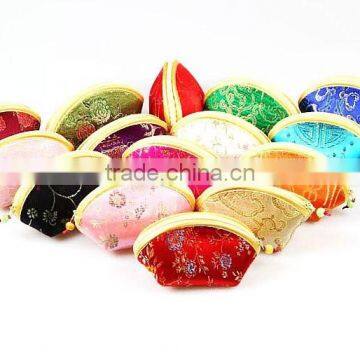 Chinese Asian Silk & Satin Fortune Cookie Coin Purse HC008