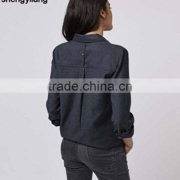 Hot Sale Long Sleeve Woman Shirt in Guangzhou photo-3