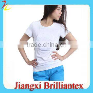 Chinese Women Model T Shirts Women Embroidered T Shirts Women Simple But Fashion T Shirts