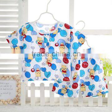 Wholesales Summer Cotton Printing Baby Clothes Set Wear photo-4
