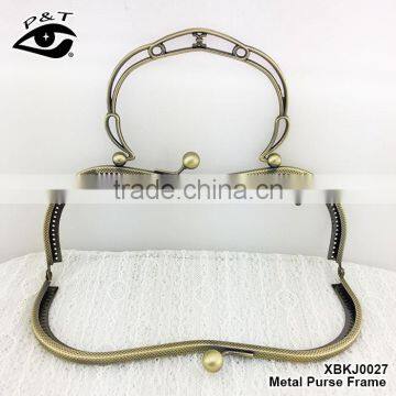 Silver High Quality Antique M Shape Purse Frame Metal Purse Frame With Handle photo-3