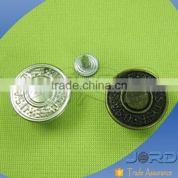 Round Square Metal Button Jeans Fabric Button and Low MOQ photo-2