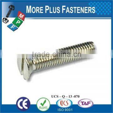 Made in Taiwan DIN 963 Slotted Countersunk Machine Screw Brass Stainless Steel Zinc Plated DIN 963 photo-4