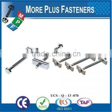 Made In Taiwan Brass Closet Hex Head Zinc Plated Draw Bolt photo-3