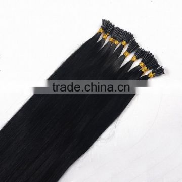 Alibaba China 1# color i tip hair extensions wholesale