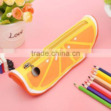 Creative Novel Zipper PU Fruit Melon Shaped Pencil Bag Case photo-5