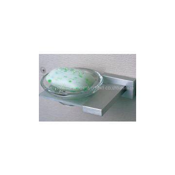 Bathroom fixtures high brass soap dish with glass