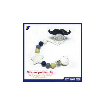 Hot Selling Silicone Materical Baby Pacifier Clips Chain for Kids photo-3