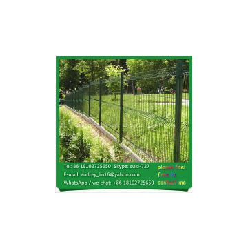 Decorative welded wire euro fence green ornamental courtyard fencing