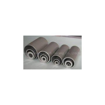 aluminum round extruded tube with silver anodized finish