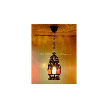Flush Mount 1 Light Classical Droplight Restoring Ancient Ways Antique Brass Spray Lacquer Glass Metal