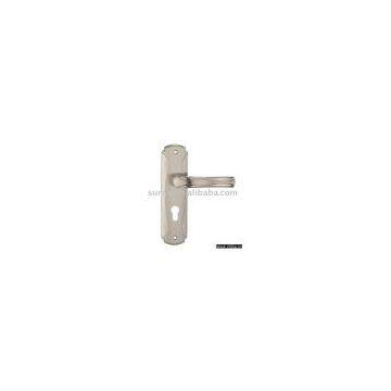 PA01 Door Handle on Plate (mortise lock,large plate mortise lock,door handle)