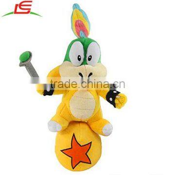 9inch 25cm Soft Anime Collection Toy Stuffed Animals Figure Super Mario Plush Koopa Lemmy Doll