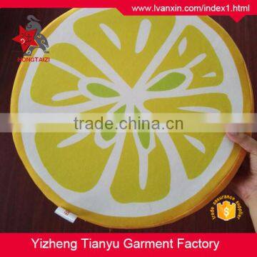 Creative Round Fruits Wood Cushion Pillow, Seat Cushion, Plush Pillow photo-2