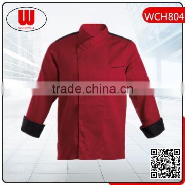 high quality long sleeve chef uniform jacket