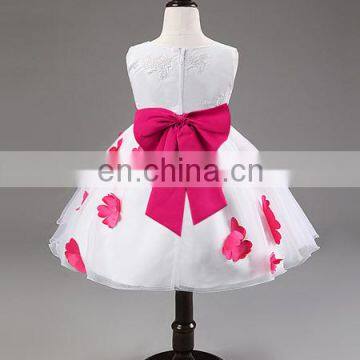 China Boutique Clothing Children Fancy White Wedding Dress Baby Girl Clothes photo-6