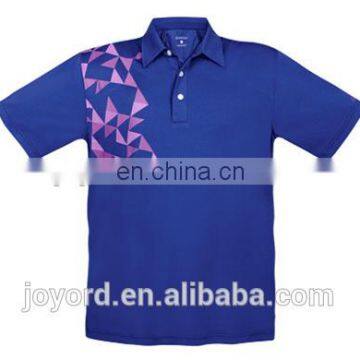 OEM dry fit polyester golf shirt, wholesale golf apparel