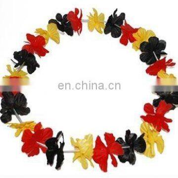 hawaii flower lei necklace with German flag color