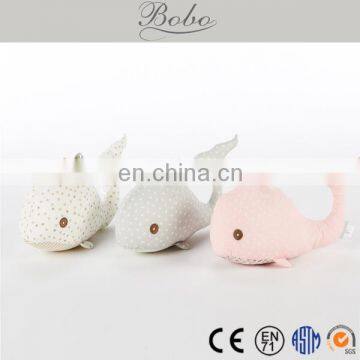 Custom Red Printing Fabric Stuffed Whale Toy for Baby photo-2