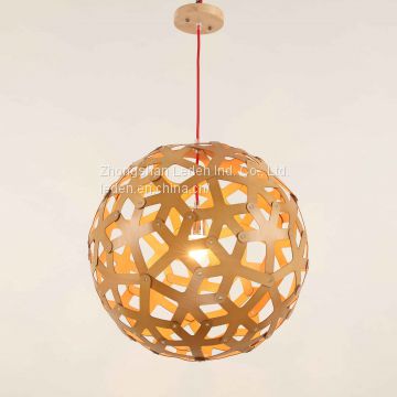 Modern Elegant Wood Pendant Led light