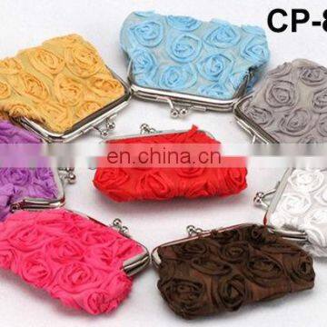 satin fashion design promotional coin purse