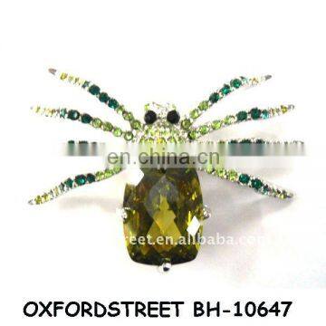 fashion alloy rhinestone insect brooch