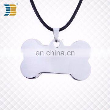 Wholesale custom metal blank bone shape charm