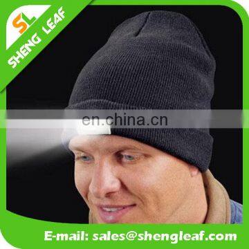 2017 Best Design of Knit Beanie Hard Hat With Led Light photo-5